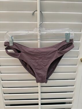 L*SPACE Plum Cutout Bikini Bottom Medium
